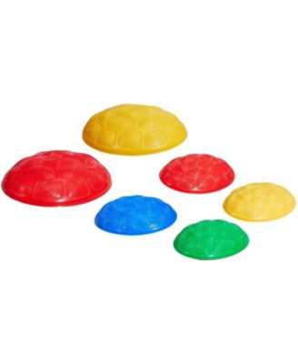 6-PC Turtle Balance Stepping Stones for Sensory Play, 220 lb Rated