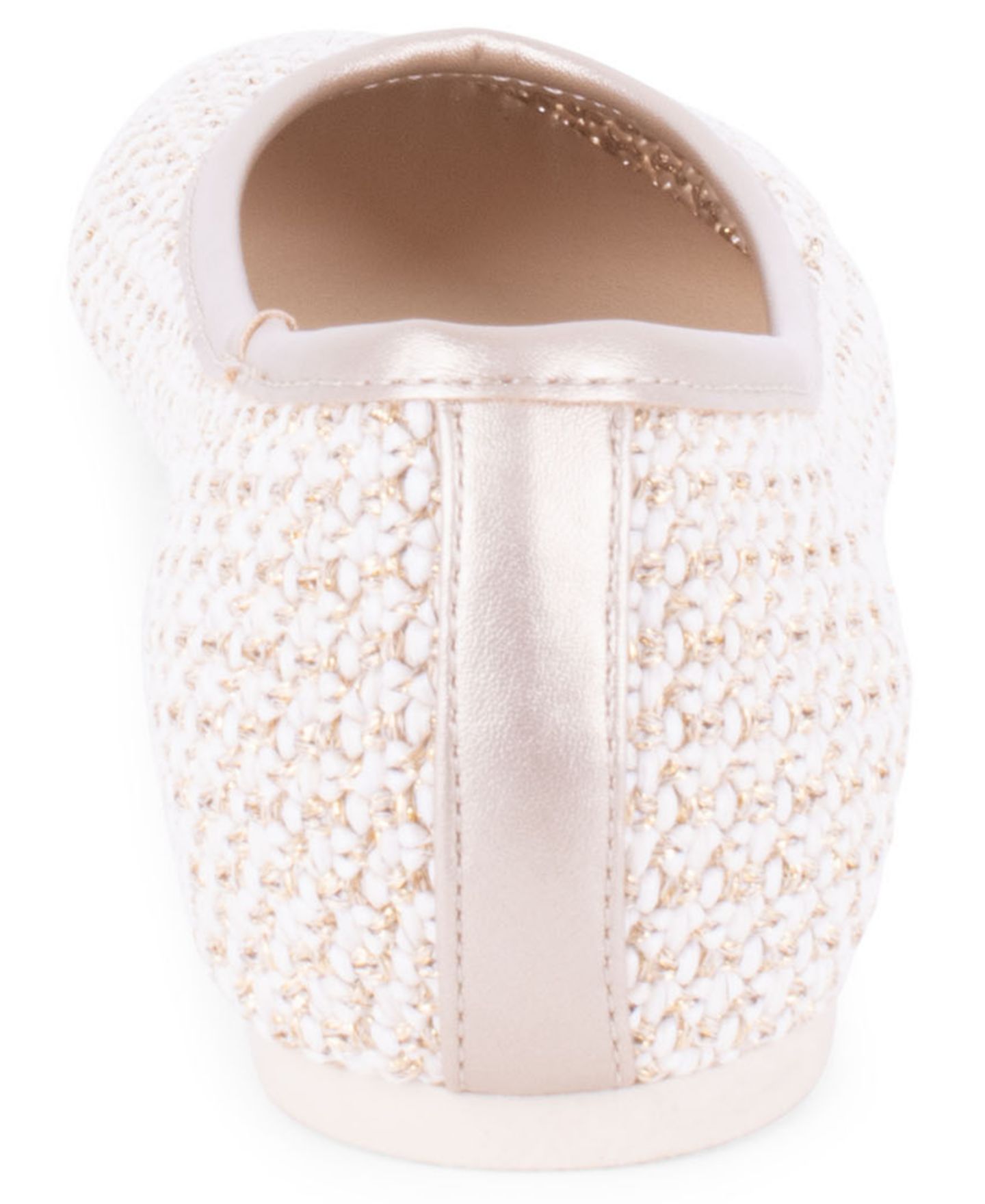 Женские балетки Tahari Sapporo Slip-On Ballet Flats, цвет: Бежевый / Золотой — фото 3