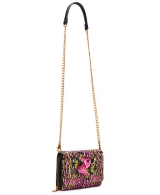 Leopard Floral Crossbody Bag