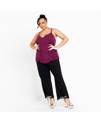 Plus Size Strappy Nail Top