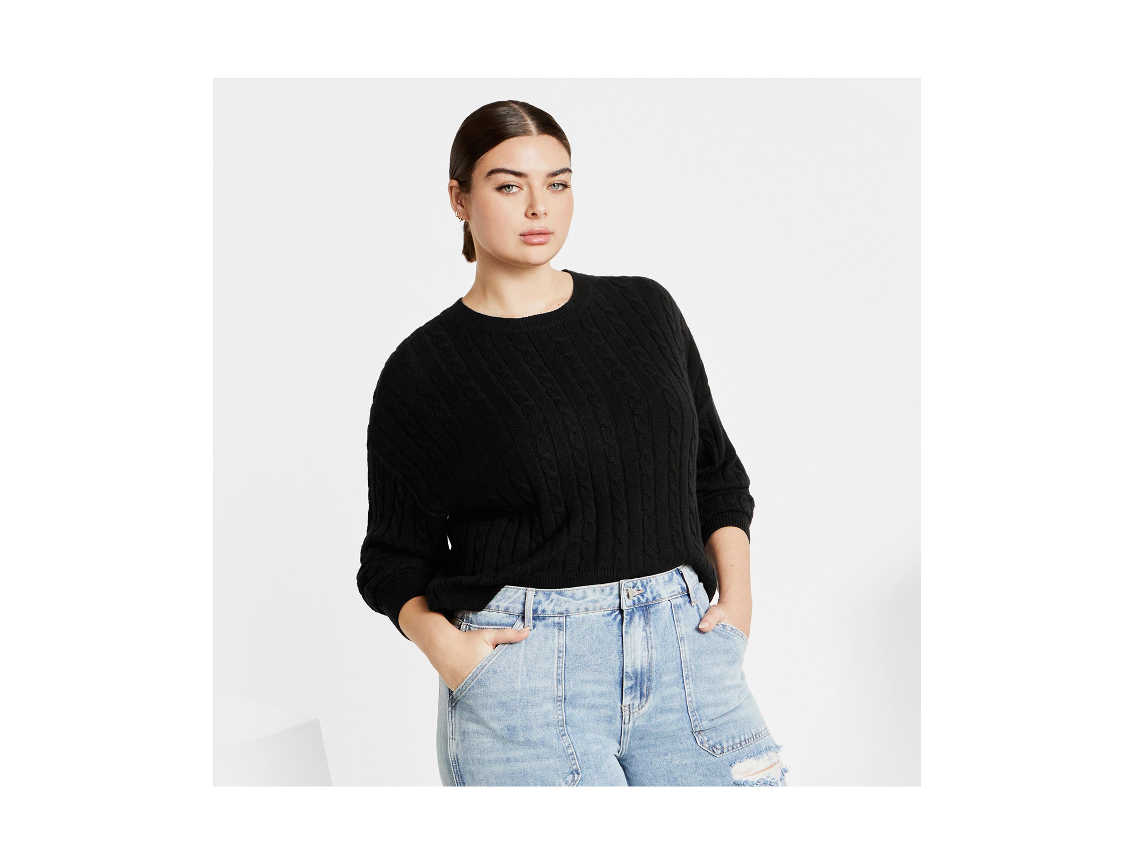 City Chic Plus Kenia Knit Sweater