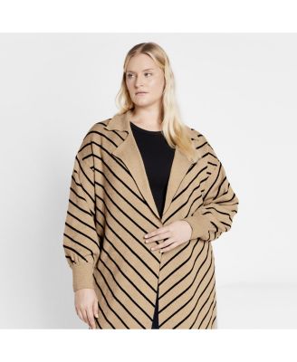 Plus Size Stripe Ivy Cardigan