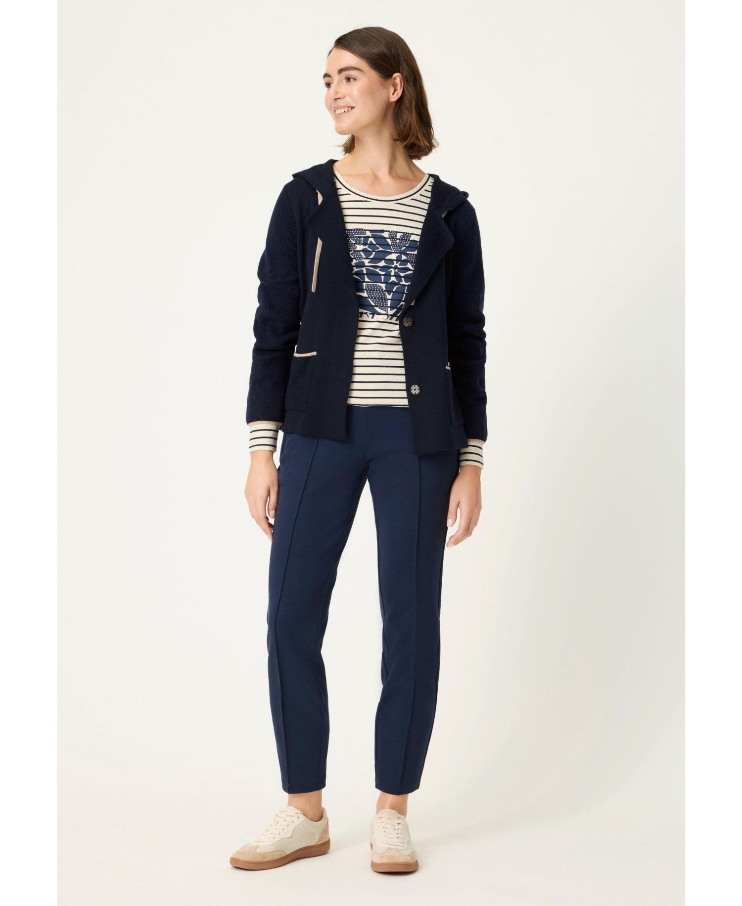 Women's Knit Hoodie Cardigan Sweater