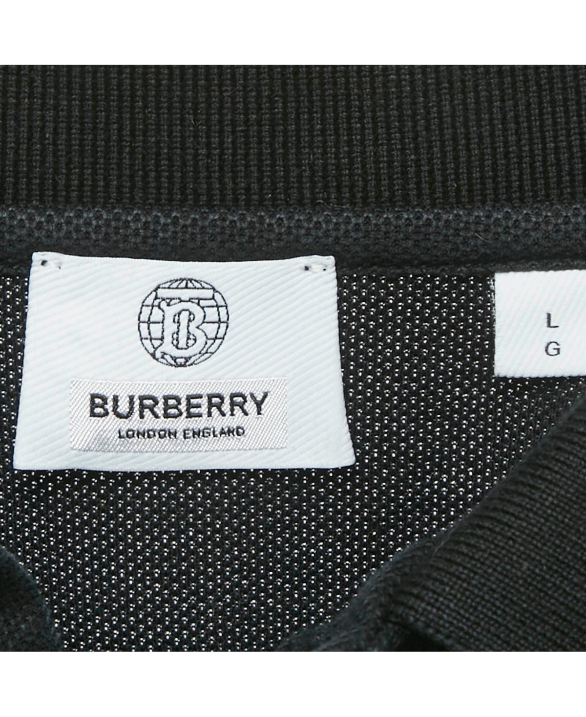 Pre-Owned Burberry Men's Logo Embroidered Cotton Polo T-Shirt