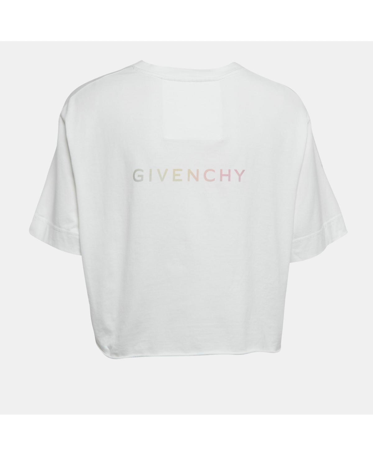 Pre-Owned Givenchy Women's Printed Jersey Crop T-Shirt