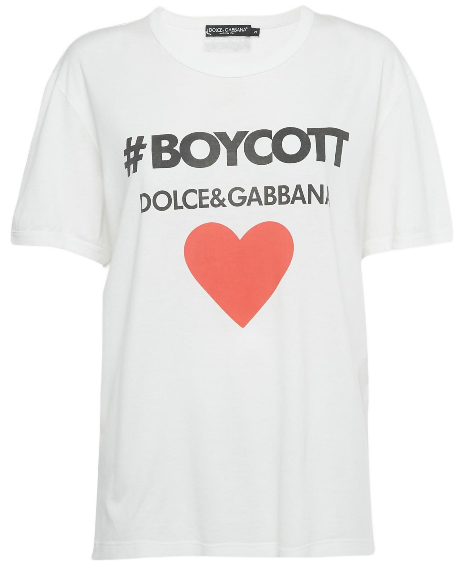Women's Boycott Logo Print Cotton T-Shirt