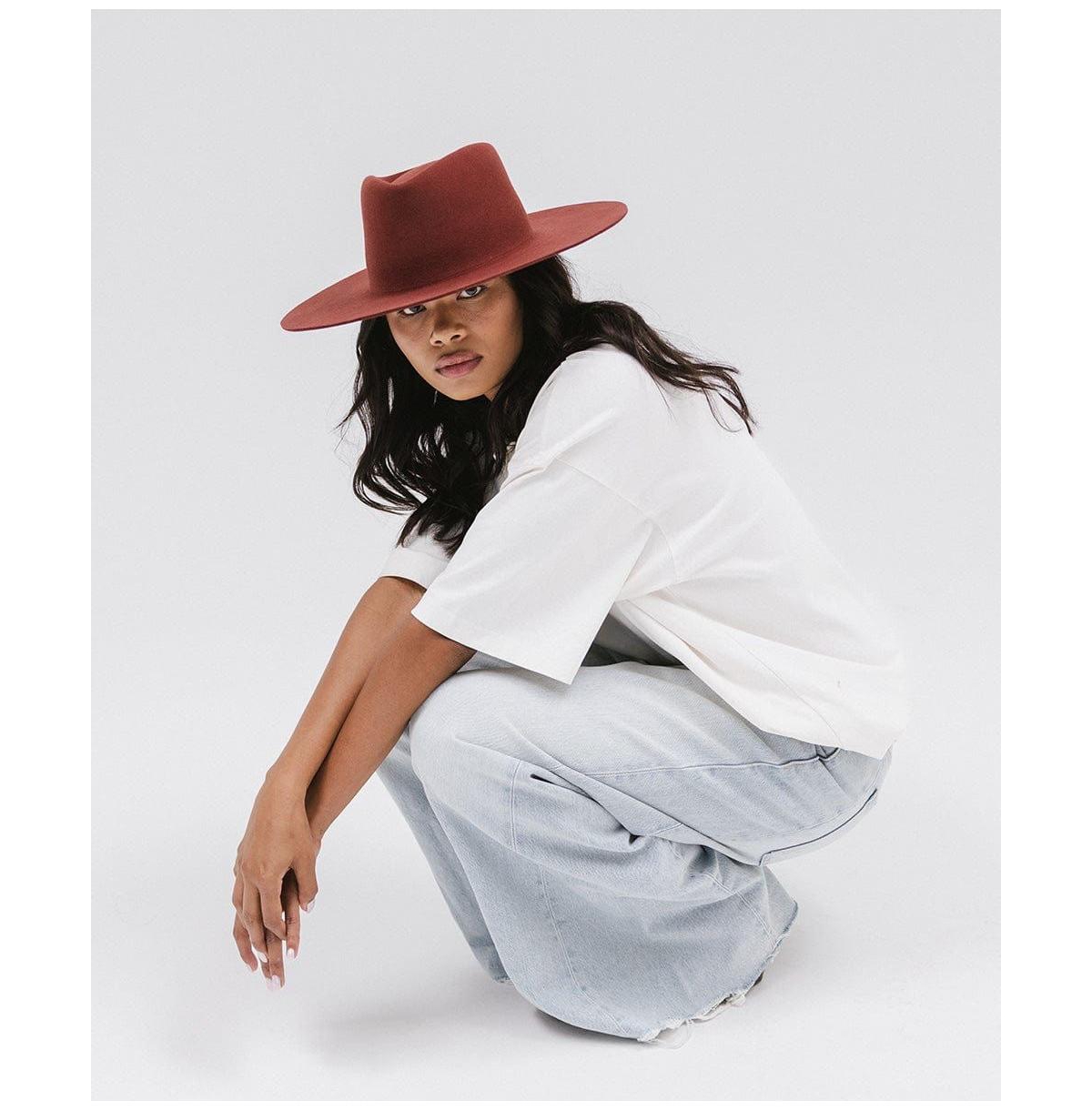 Dakota Wide Brim Felt Hat with Triangle Crown for Stylish Protection