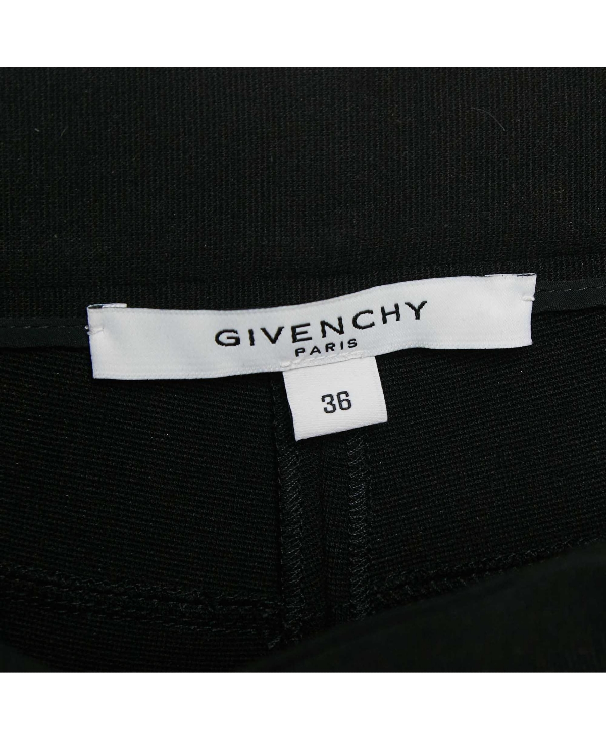 Pre-Owned Givenchy Women's Stretch Knit Zip Detail Leggings