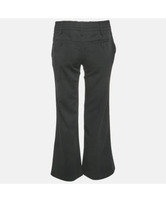 Women's Deluxe Black Cotton Studded Pako Trousers