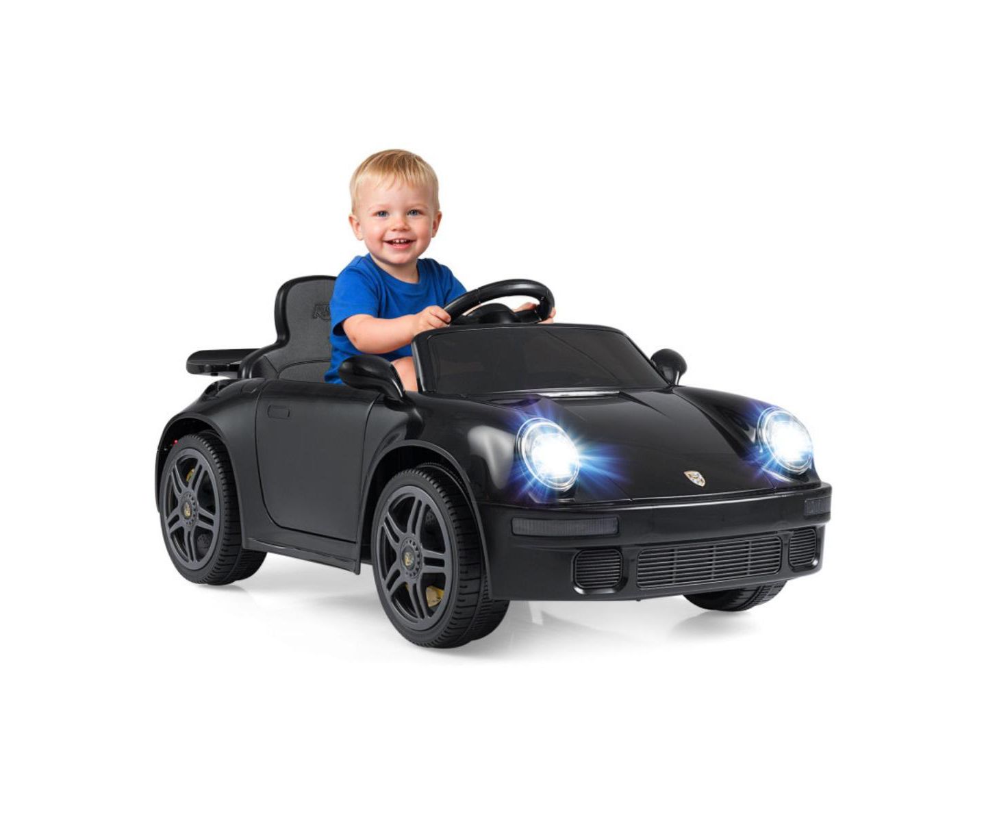 Детская игрушка HONGGE 12V Electric Ride On Car with Remote Control and Music, цвет: Чёрный — фото 4