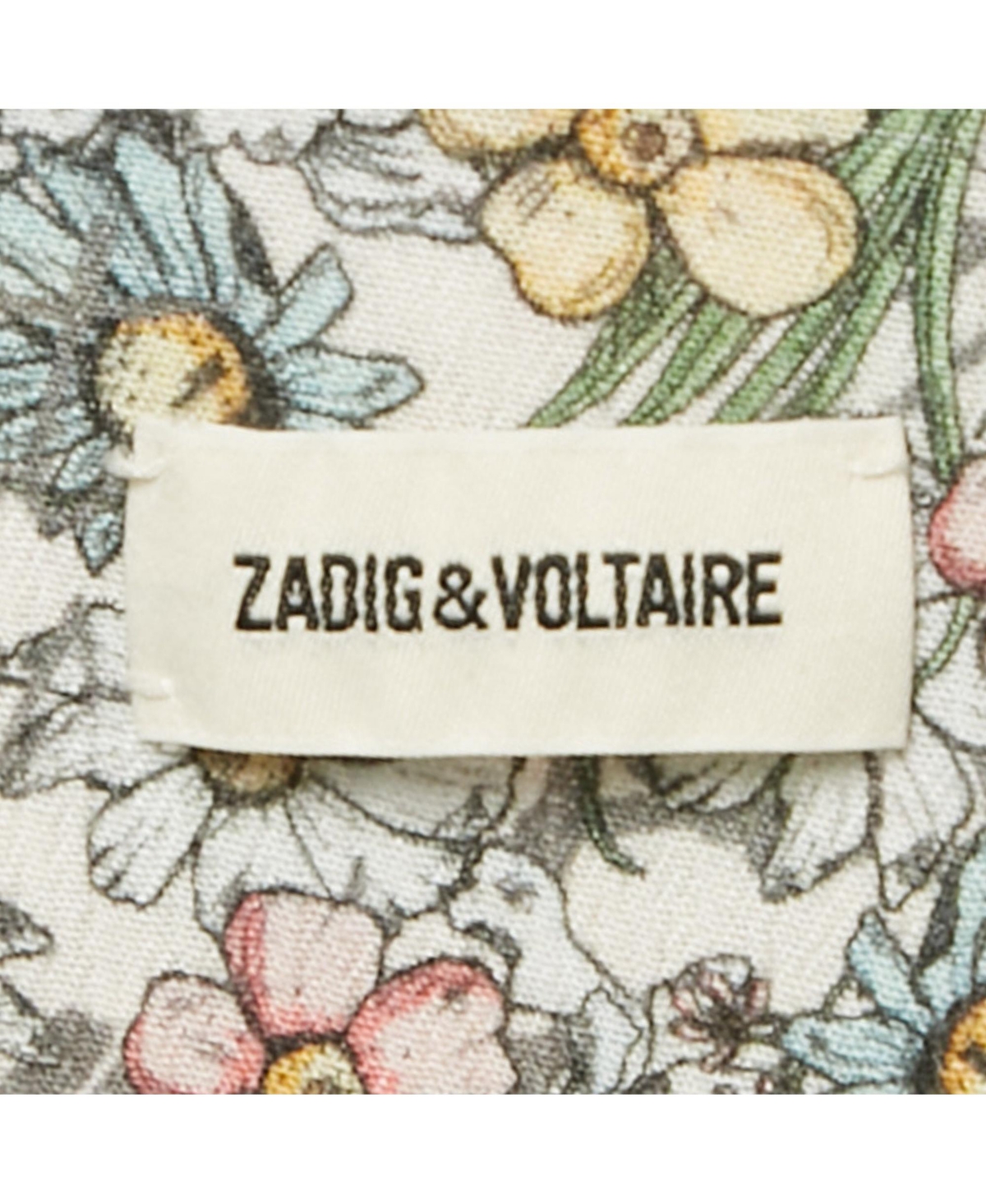 Pre-Owned Zadig & Voltaire Women's Multicolor Floral Printed Chiffon Mini Dress