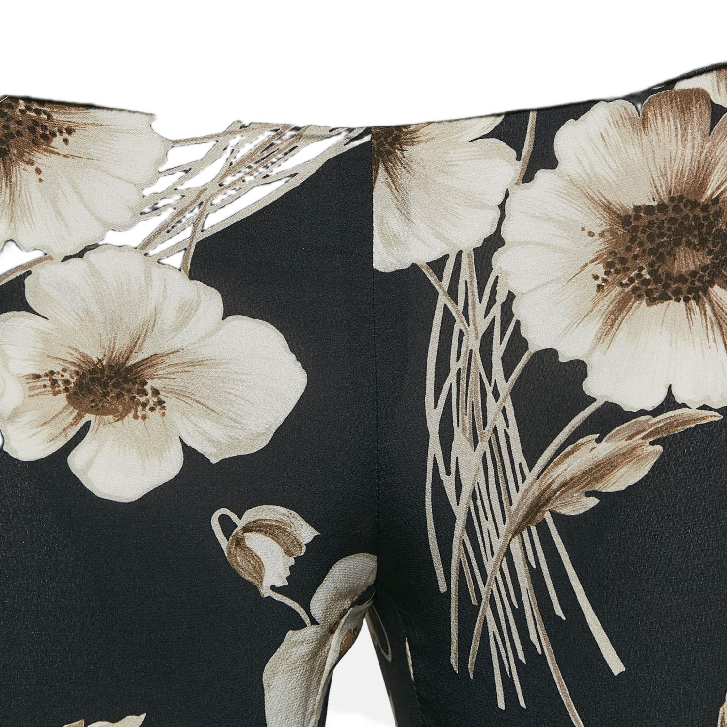 Women's Floral Print Silk Blend Pants