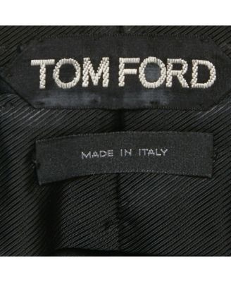 Women's Black Crepe Leather Trim Trousers