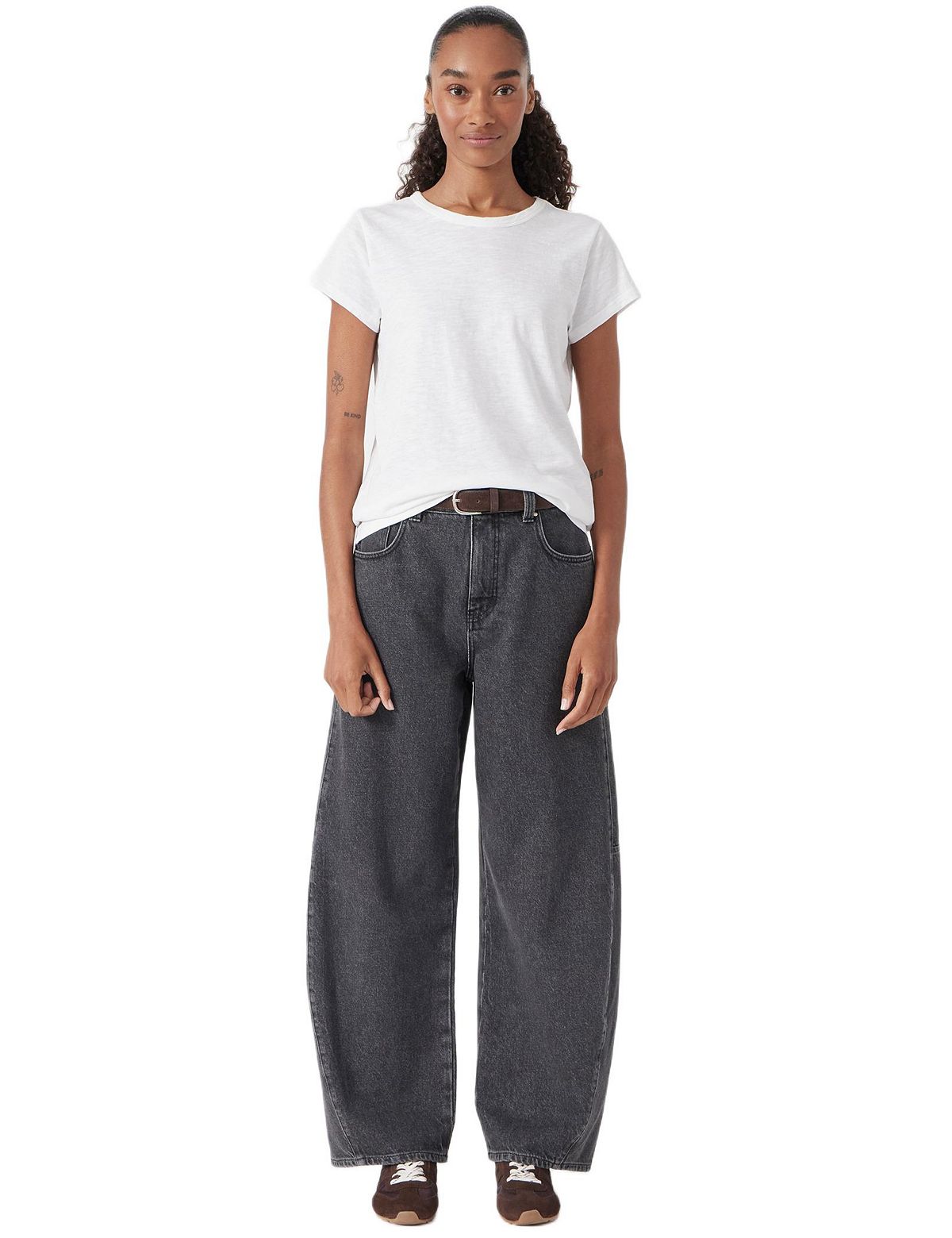 Hush Women's Bree Horseshoe Barrel Leg Jeans view 3 — MAYCSS fashion products
