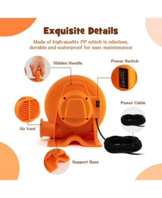 750W Air Blower (1.0HP) for Inflatables with 25 feet Wire and GFCI Plug