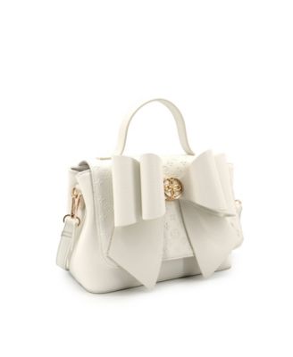 Noble Cross-Bow Embossed Small Satchel Bag