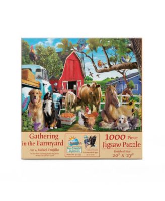Gathering in the Farmyard 1000 piece Jigsaw Puzzle for Adults