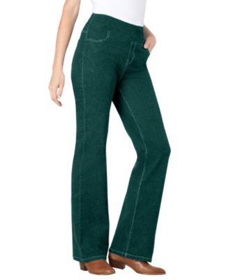 Women's Within Tall Flex-Fit Pull-On Bootcut Gap-Free Stretch Denim Jeans