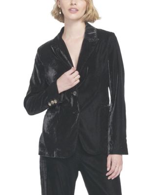 Women's Velvet Blazer Jacket