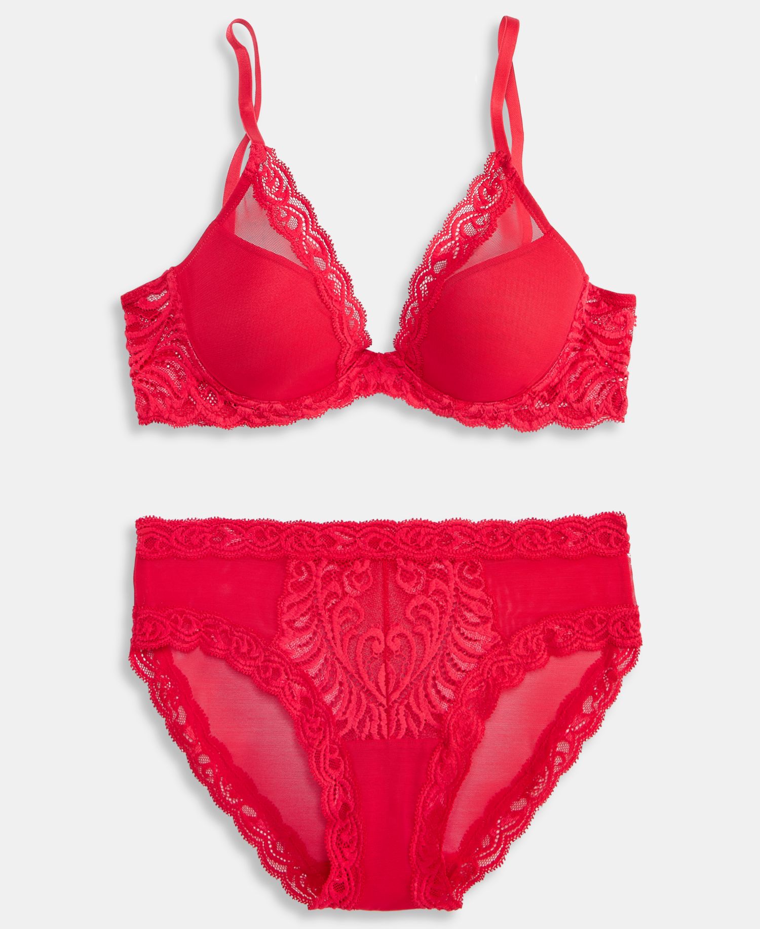 Women's Feathers Low-Rise Sheer Hipster Underwear Lingerie 753023