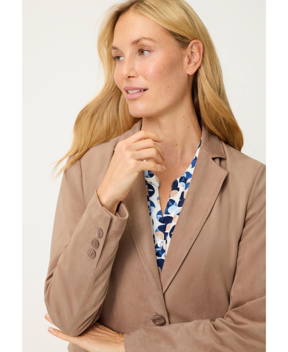 Olsen Women's Faux Suede Blazer