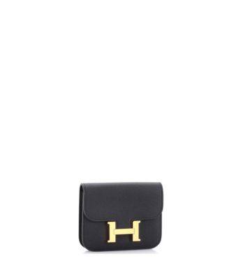 Pre-Owned HERMES Constance Slim Wallet Epsom