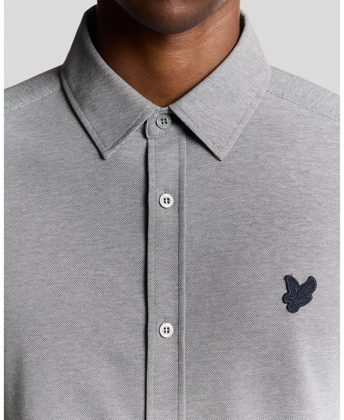 Lyle & Scott Men's Jacquard Stripe Long Sleeve Shirt