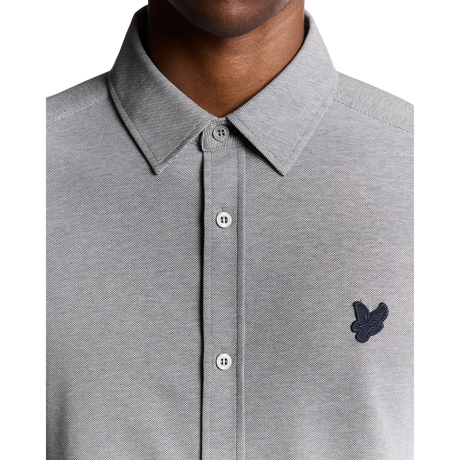 Men's Jacquard Stripe Long Sleeve Shirt