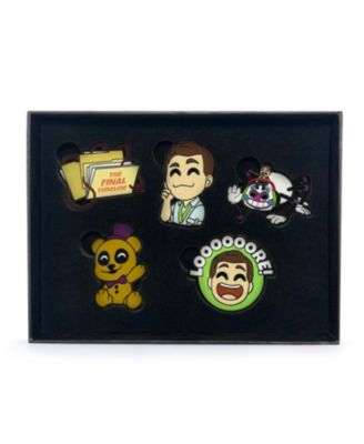 MatPat X FNAF Enamel Pins x 5 Five Nights at Freddy's Collectible Set