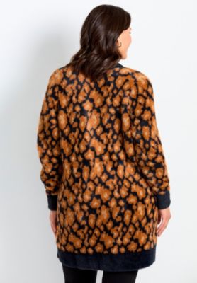 Women's Plus Size Button Front Cozy Cardigan