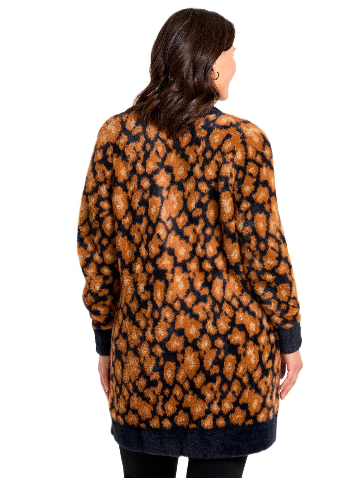 Women's Plus Size Button Front Cozy Cardigan