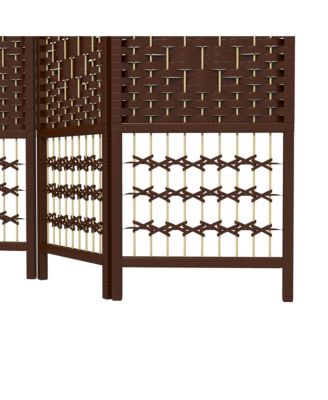 6 Panel Room Divider, Folding Screen, 5.6',