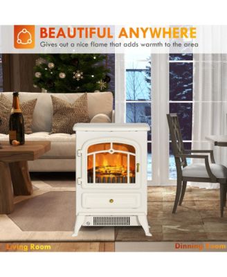 Electric Fireplace Heater with Realistic LED Flames
