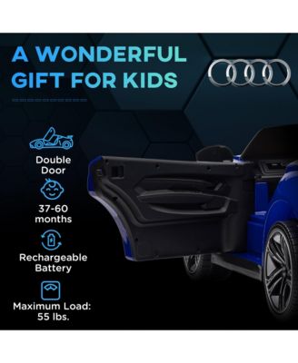 12V Kids Electric Ride On Car, Licensed Audi with Remote