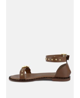 ROSEMARY Buckle Straps Women Flat Sandals