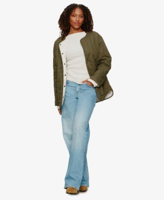 Women's Reversible Snap-Front Quilted Jacket