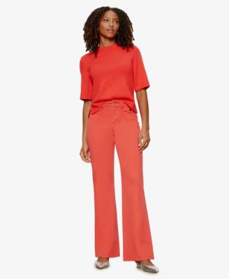 Women's Perfect Cotton Short-Sleeve Sweater