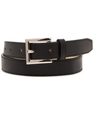 Women's Square and Wave Keeper Buckle 2-Pc Textured Belt