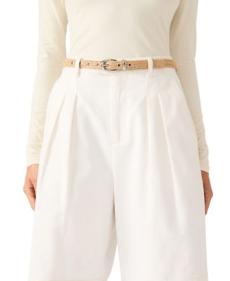 Women's Seasonal Straw 3- Pc Reversible Belt