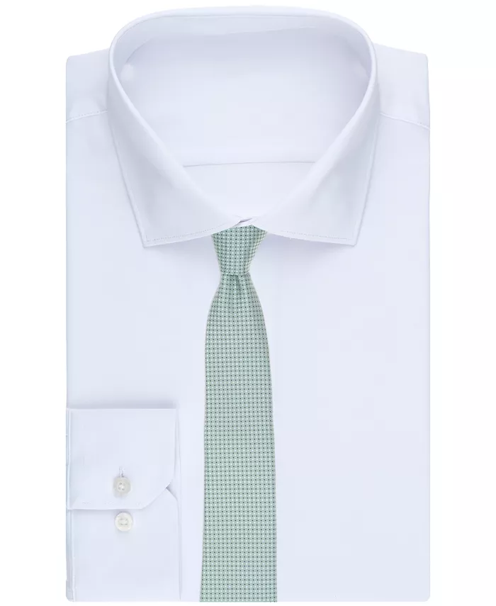 Men's Iseo Dot Pattern Slim Tie - thumbnail 3