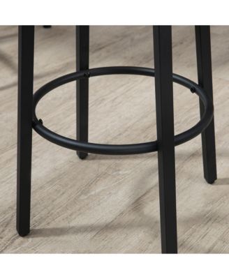 5-Piece Bar Table and Chairs Set, Space Saving Dining Table & 4 Stools