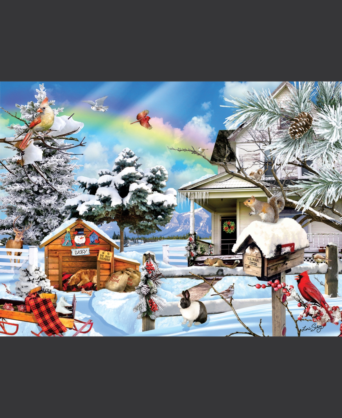 SunsOut Winter Days 1000 piece Jigsaw Puzzle for Adults Christmas