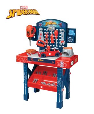 Spider-Man Tool Bench Playset with Take Apart Car, 55 Pieces