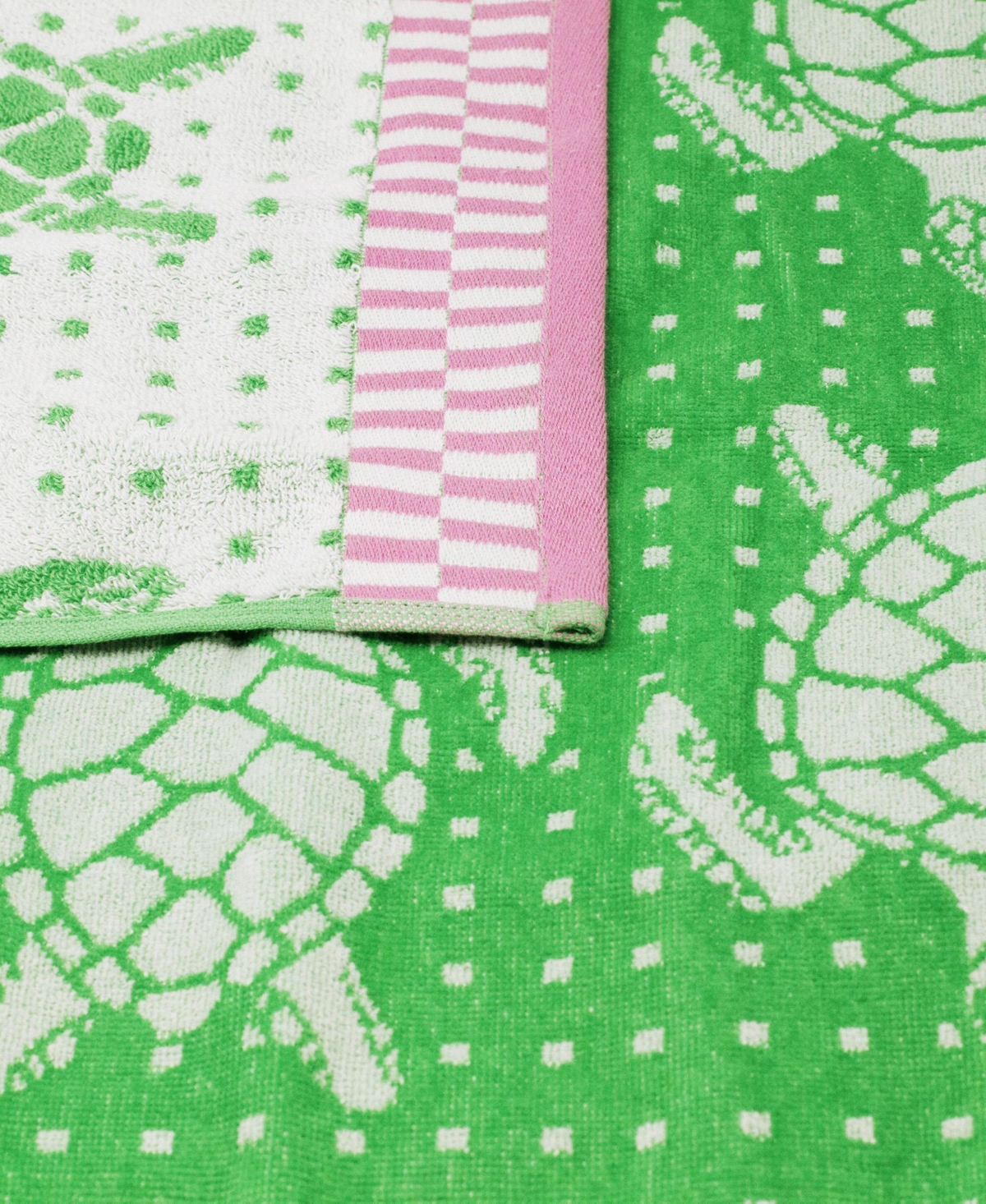 Linery & Co. 100% Cotton Jacquard 2 Pack Summer Beach Towels, 30" x 60"