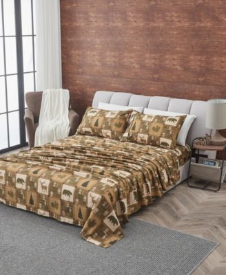 Linery and Co. Ultra-Soft Lodge-Inspired Brushed Microfiber Sheet Set