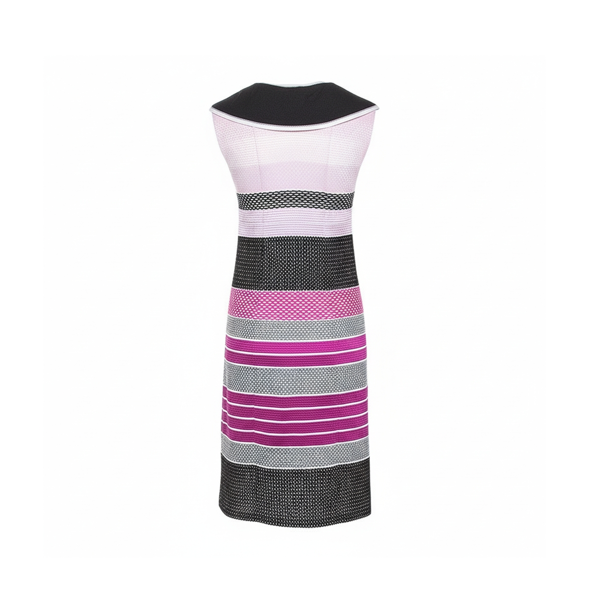Pre-Owned Missoni Women's Pink And Black Knit Sleeveless Dress