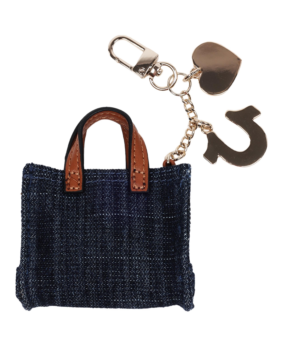 True Religion Mini Denim Tote Bag Charm