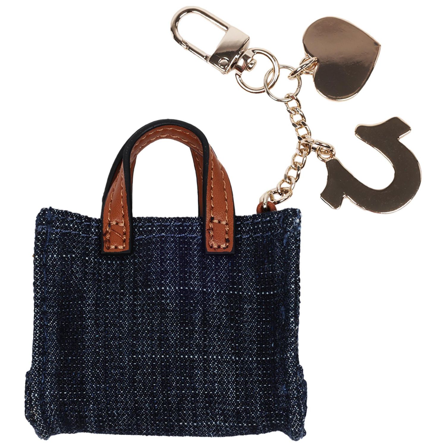 Mini Denim Tote Bag Charm