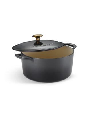 Bestow Enameled Cast Iron 5.5-Quart Round Dutch Oven Pot with Lid