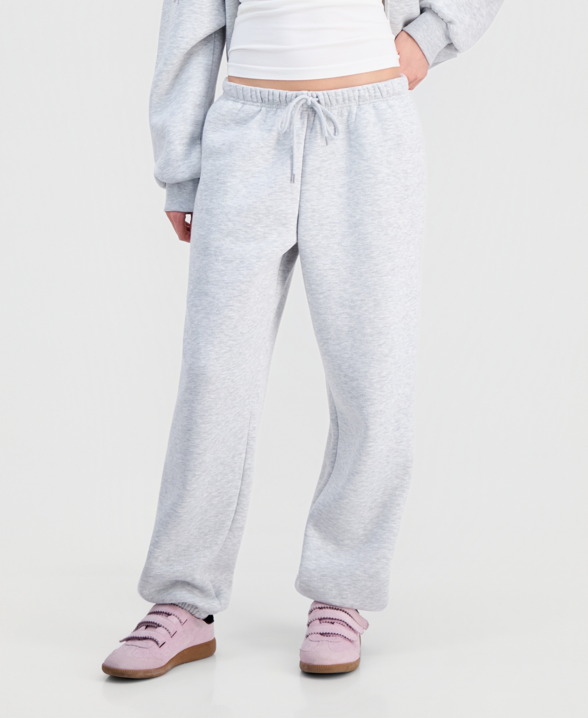 Madden Girl Juniors' Inner Beauty Fleece Jogger Pants